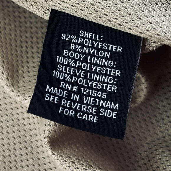 London Fog Men’s Medium Auburn Light Weight Front Zip Collared Golf Coat Tan - Picture 6 of 9